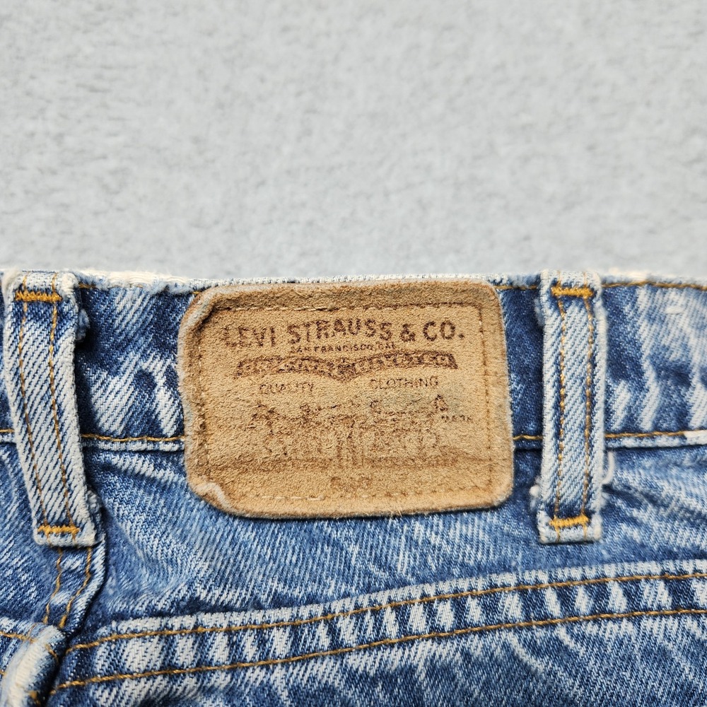 VINTAGE Levis Jeans 32x32 (Tag 34x32) Blue Acid Wash Relaxed Bronze Tab 90s USA‎ - Picture 4 of 15